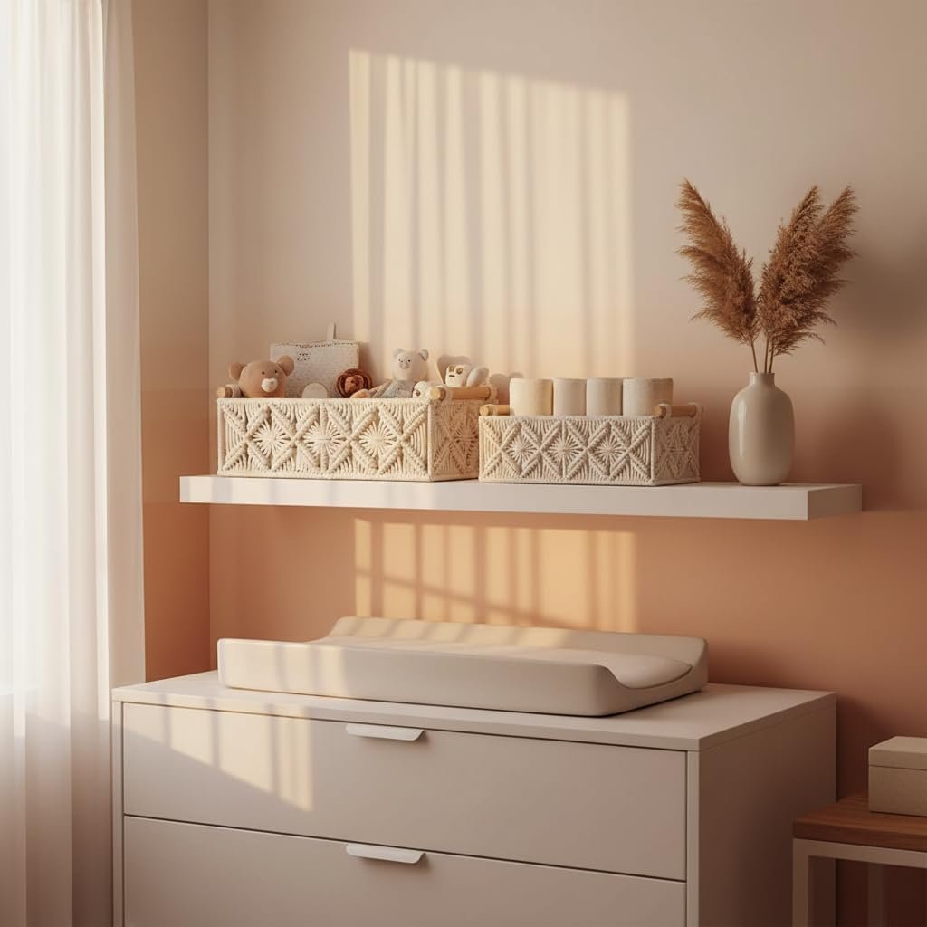 Boho-Style Toilet Paper Storage Basket