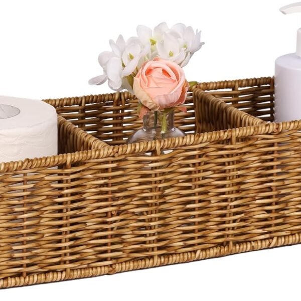 Upgraded Waterproof Toilet Paper Storage Basket – Suitable for Living Room or Bedroom; Stores Snacks, Tampons, etc.; Large Capacity Compartment