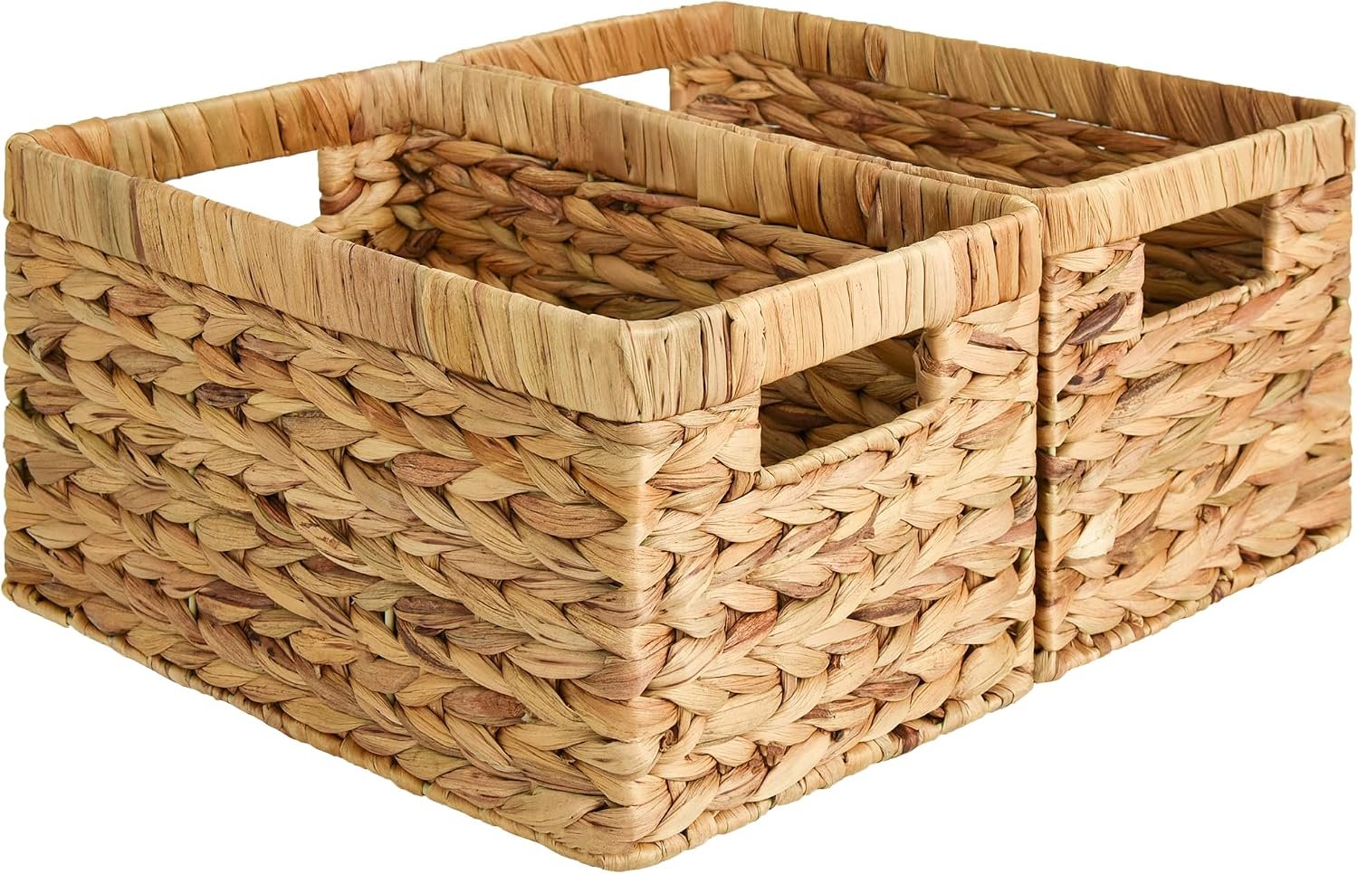 2-Piece Wicker Storage Basket Set
