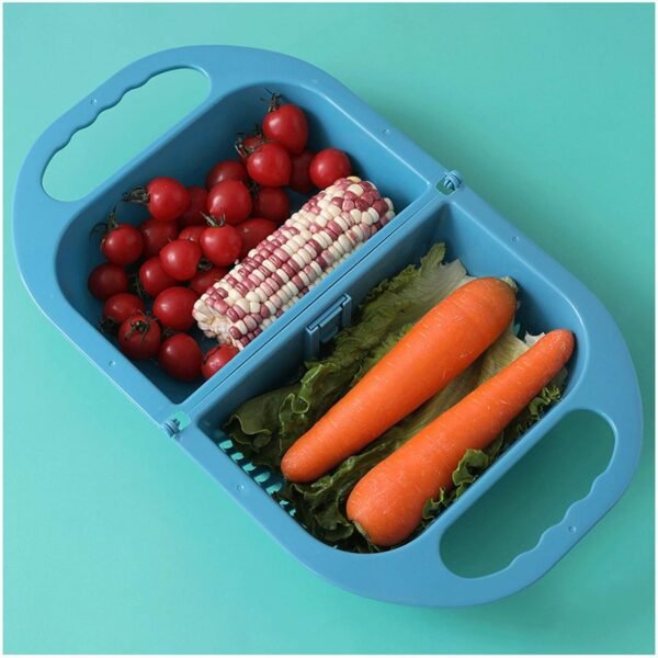 Colanders Multifunctional Foldable Drain Basket Thickened Plastic Sink Filter Basket Kitchen Hanging Fruit and Vegetable Storage Basket for Washing Pasta Fruit Colanders & Food Strainers